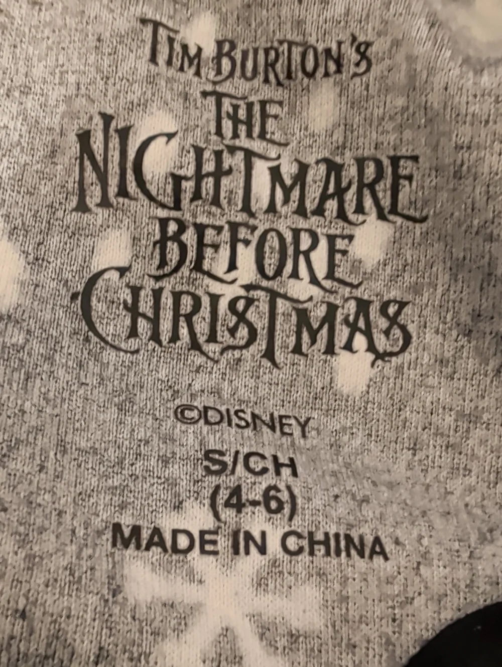 Nightmare Before Christmas Jack Skellington Pajama Top